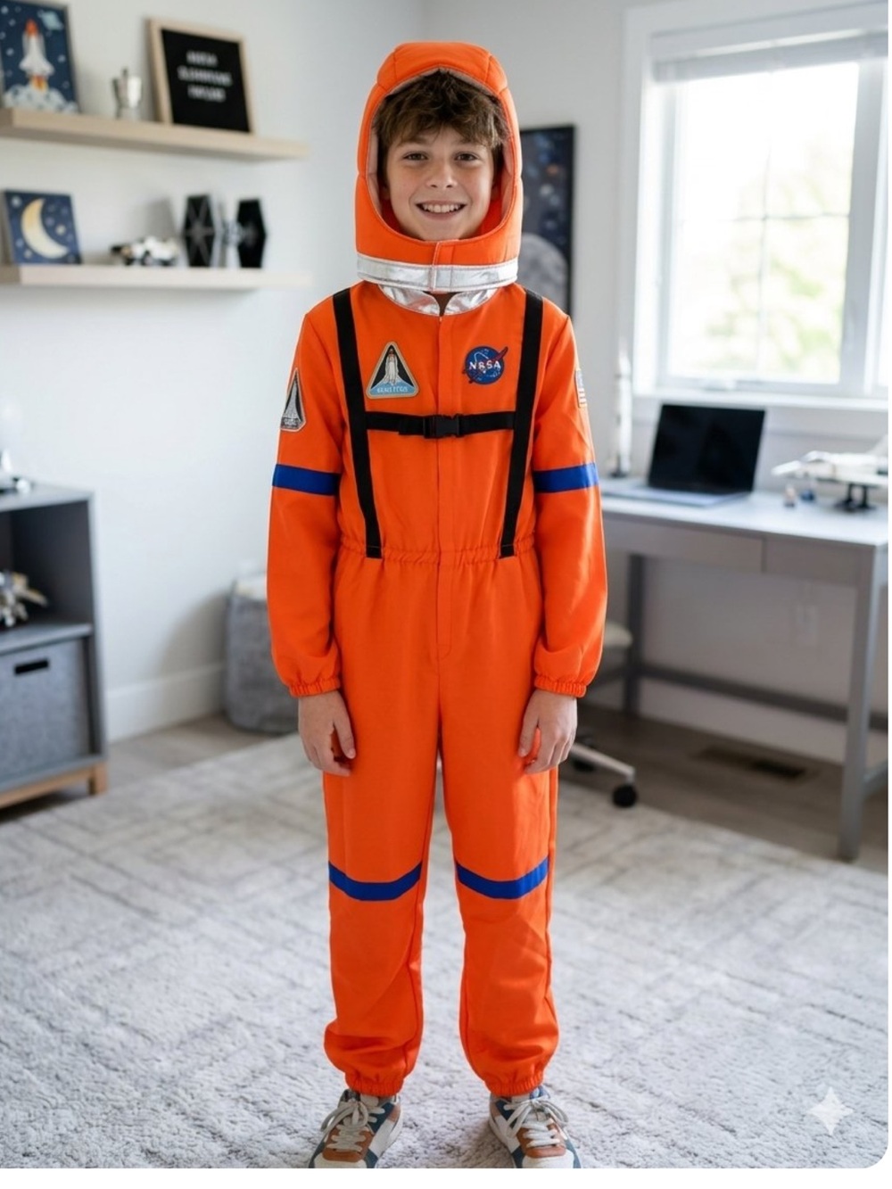 Hyde & Eek SPACE EXPLORER ORANGE ASTRONAUT COSTUME  large 12-14